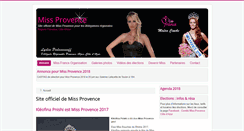 Desktop Screenshot of missprovence.fr